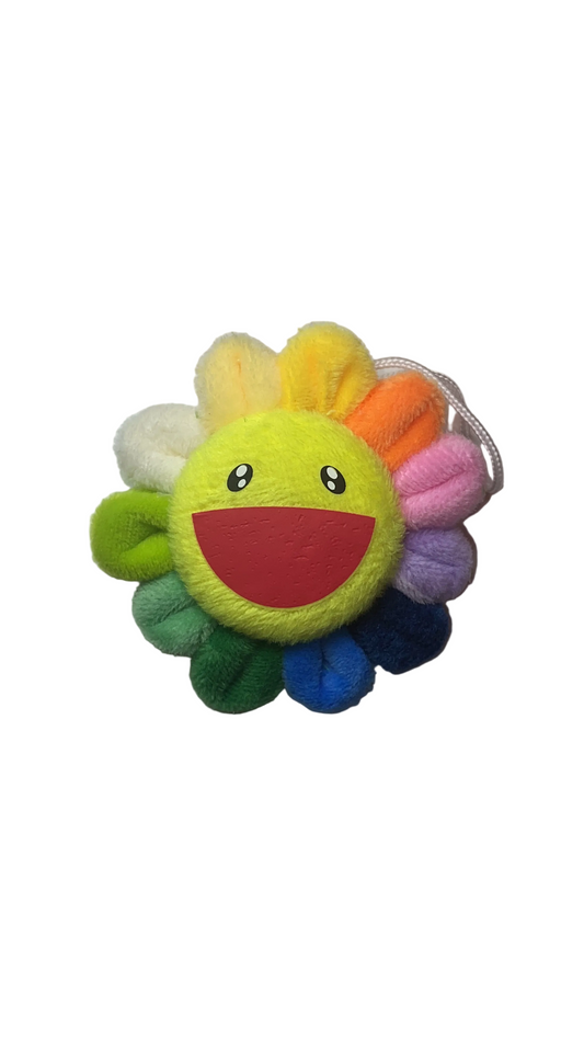 Rainbow flower keychain