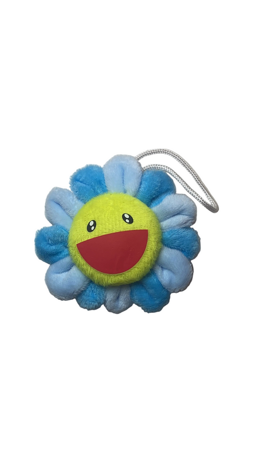 Blue flower keychain