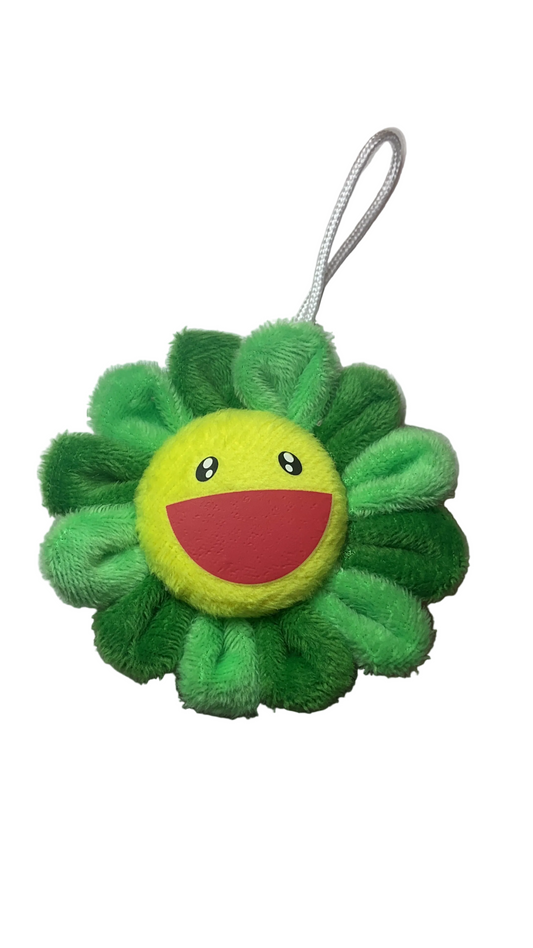Green flower keychain